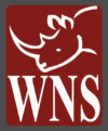 WNS logo maroon